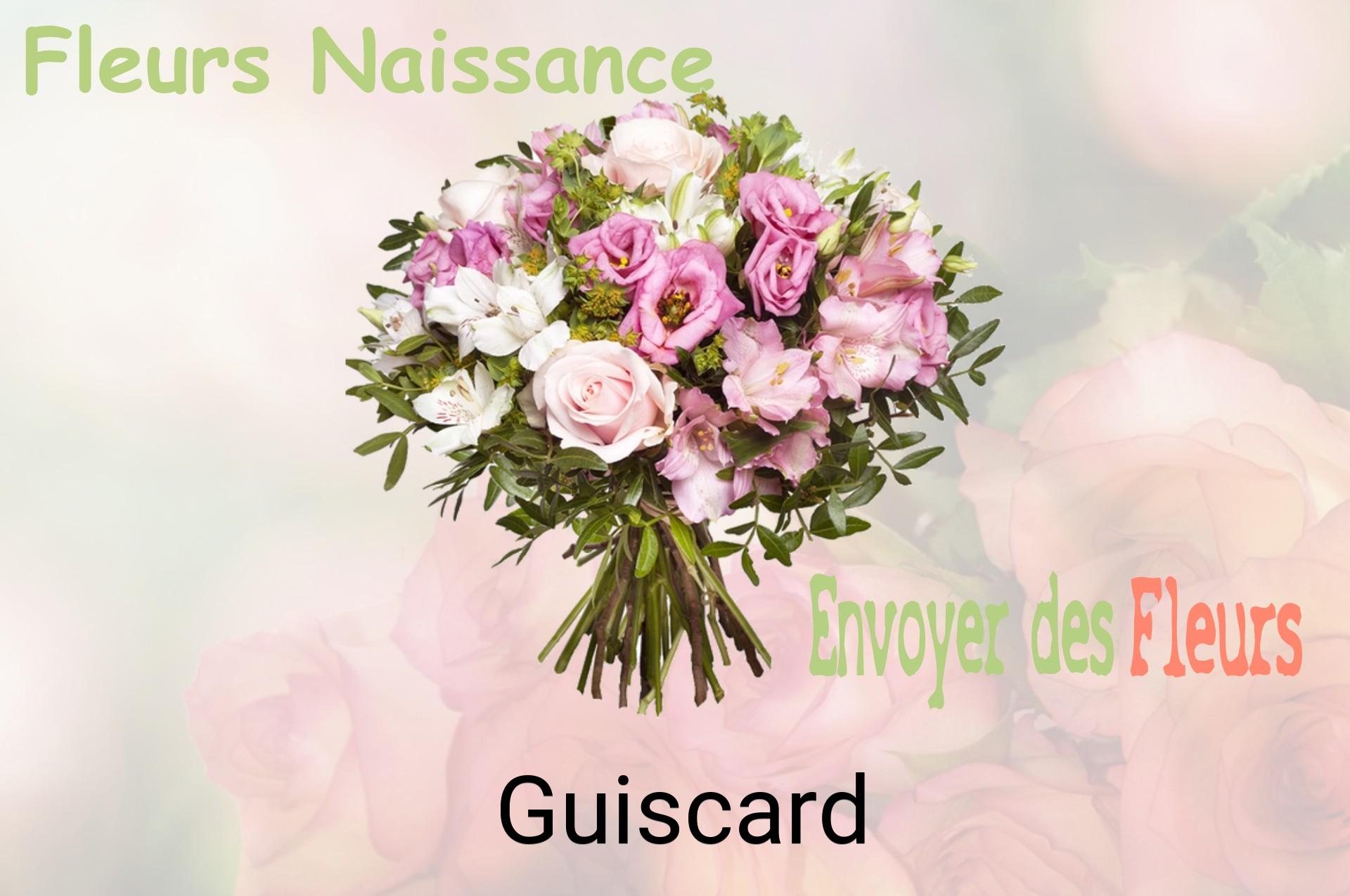 Bouquet de fleurs de naissance livré à Guiscard